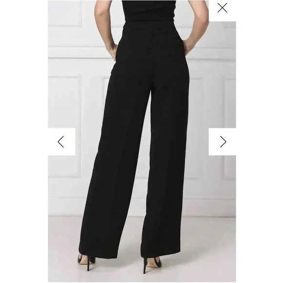 DKNY Women's High Waist Black Button-Detail Dress Pants Small sz 2 - Picture 6 of 8